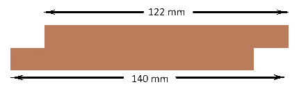 Timber Clad British Larch Half Lap Cladding Diagram British Larch Half Lap Cladding Diagram