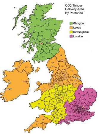 Co2 Larch Post Code Map